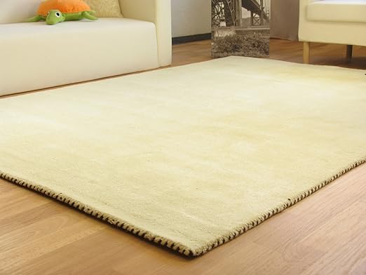 Gabbeh Teppich Nomade - Handarbeit aus 100% Schurwolle - beige, Größe: 240x340 cm