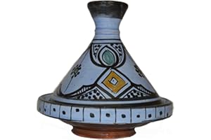 TREASURES OF MOROCCO Moroccan Handmade Serving Tagine Exquisite Ceramic Vivid colors Original 6 Inches in Diameter