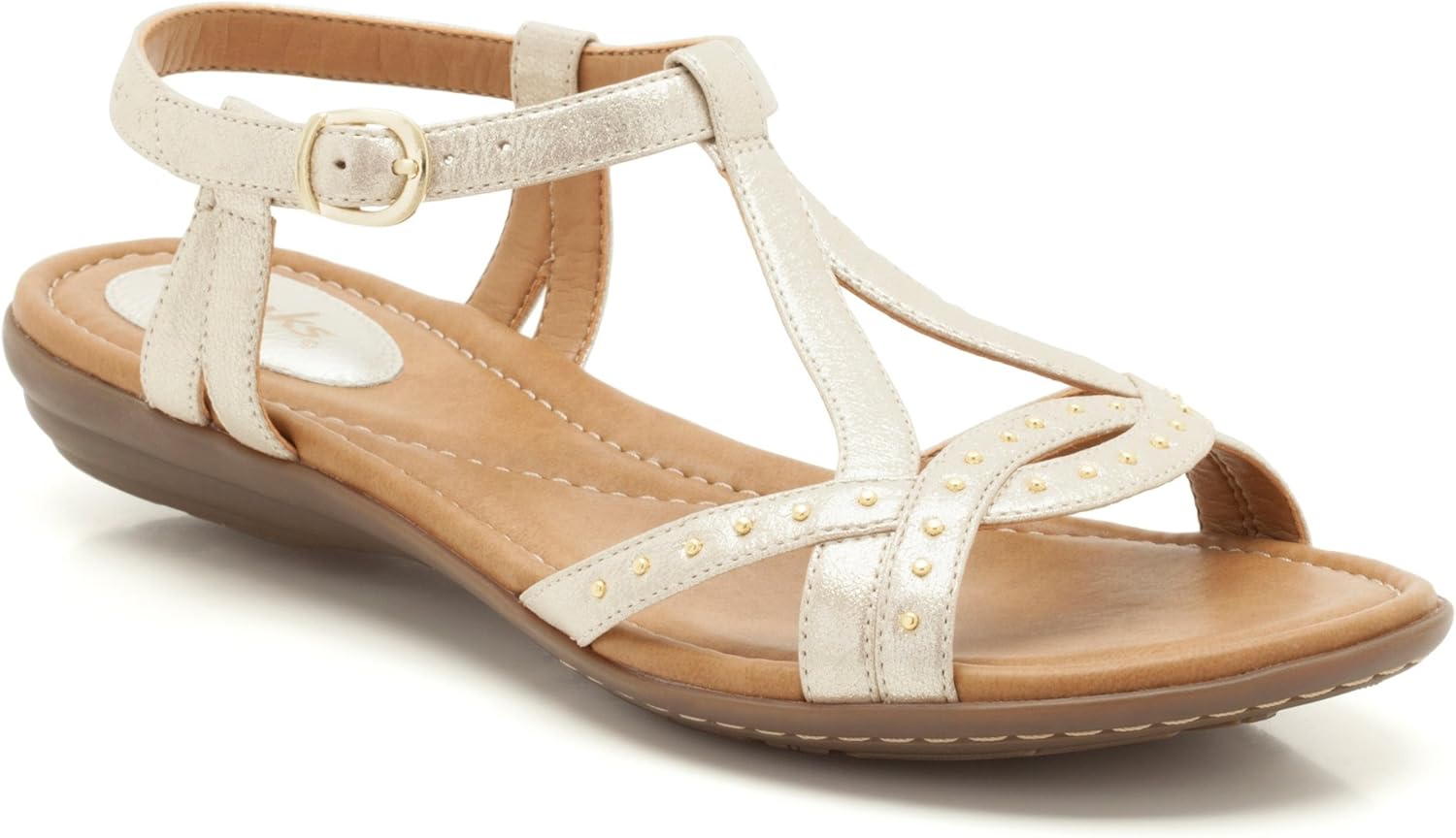 clarks ladies gold sandals