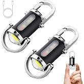 Ciwuzxs EDC Rechargeable Keychain Flashlight 800L Mini Portable Flash Light | Small flashlights 7 Modes, All-Metal Body, Waterproof, Compact Pocket Light for Everyday Carry, Emergency, Camping, Outdoor