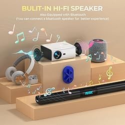Projector with WiFi and Bluetooth,【Electric