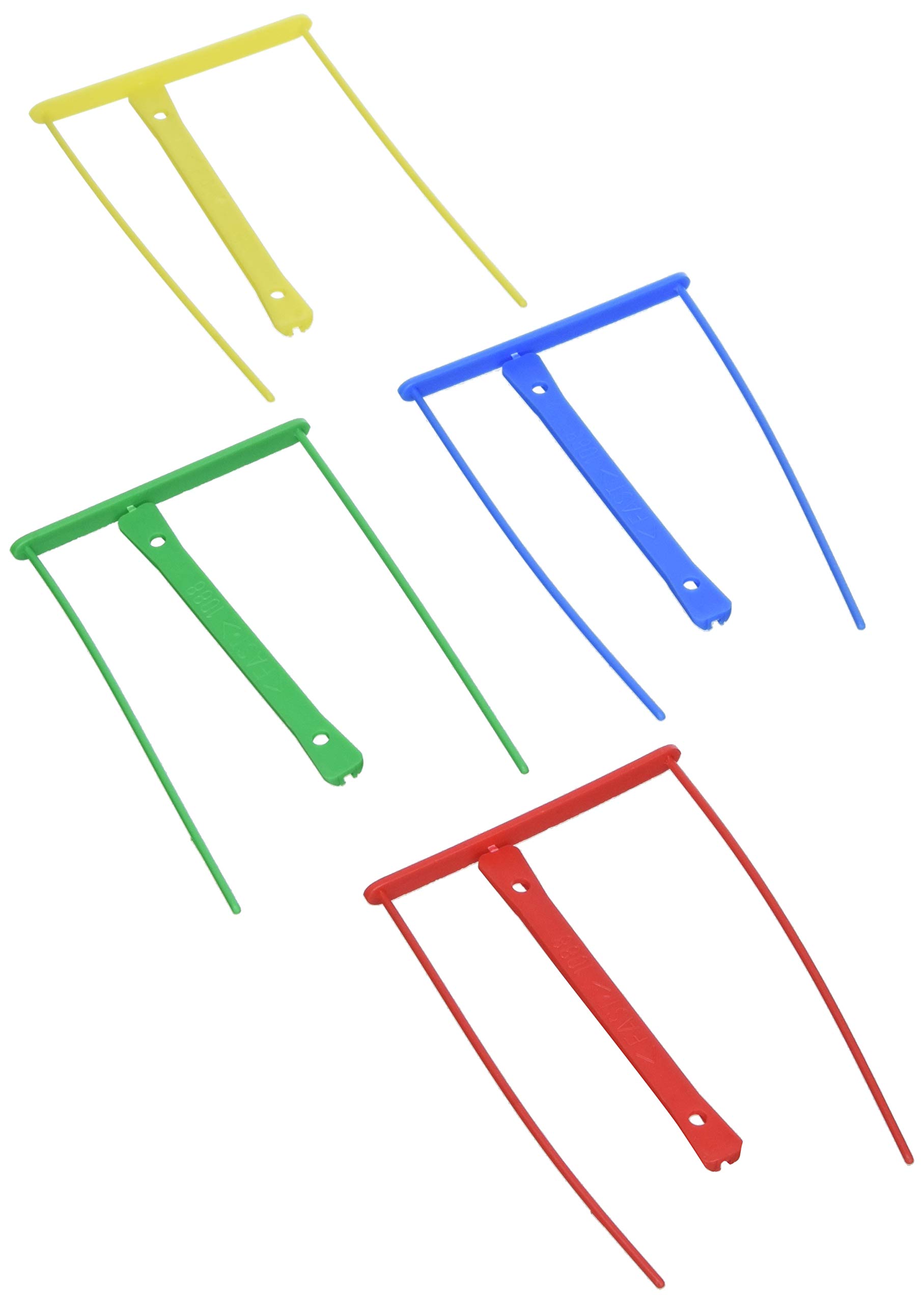 Fast 100725520 Semi-rigid Plastic Binders Red / Blue / Green / Yellow, Pack of 12