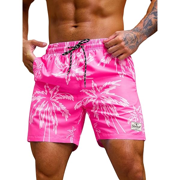 Amazon.com: UMIRIKO Pink Dinosaur Dino Men's Swim Trunks