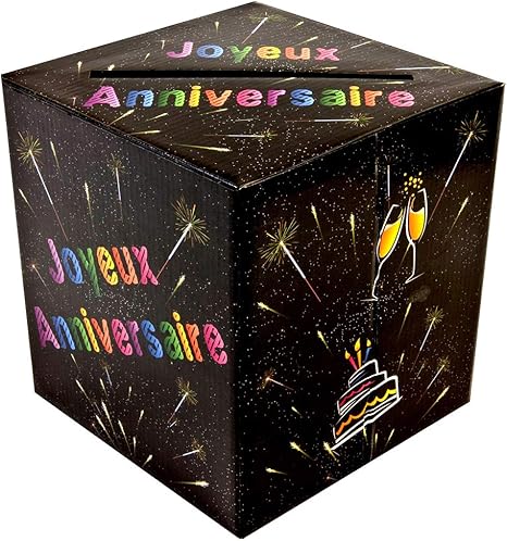 Generique Tirelire Urne Joyeux Anniversaire Chic Amazon Fr Jeux Et Jouets