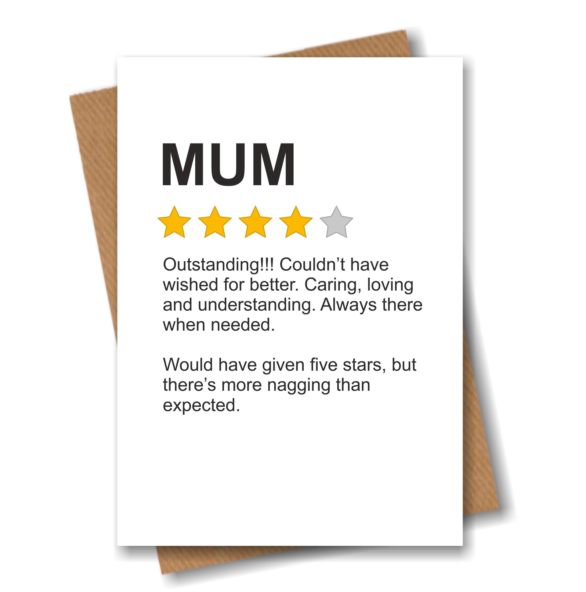 Funny Card for Mum - Product Star Rating Review