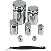 TEXALAN(R) Calibration Weight Set with Tweezer M2 Class Gram 7pcs 1g 2g 5g 10g 20g 50g 100g