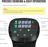 KEAWEO Sous Vide Cooker 1100W, Accurate Temp Control, Quiet, Stainless Steel view 3