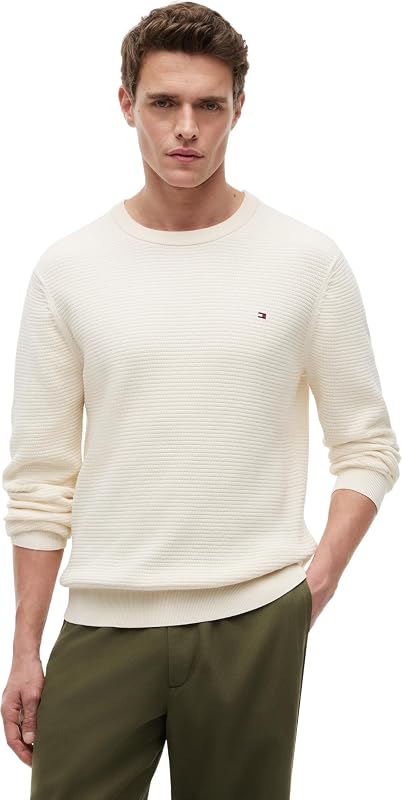 Homme Seasonal Structure Crew Neck MW0MW42799 Autres Pulls, Jaune, XXL — photo 1 sur 6