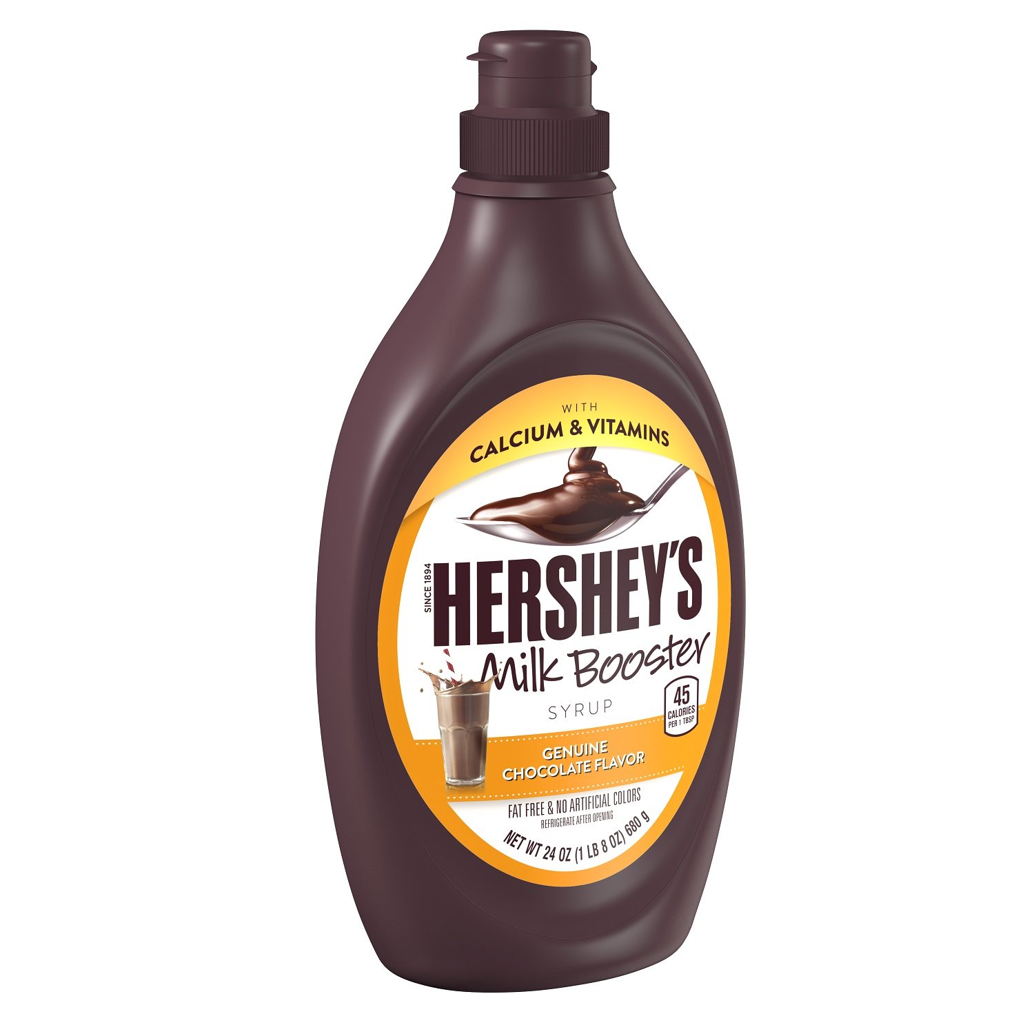 HERSHEY'S Chocolate Syrup, Milk Booster 