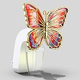 1 Wall Valentine's Day Fragrance Plug in Compatible with Bath and Body Works WallFlower Fragrances, Scent Diffuser with Night Light, ETL Certified, Long Lasting Scented Warmer(Yellow,Butterfly)