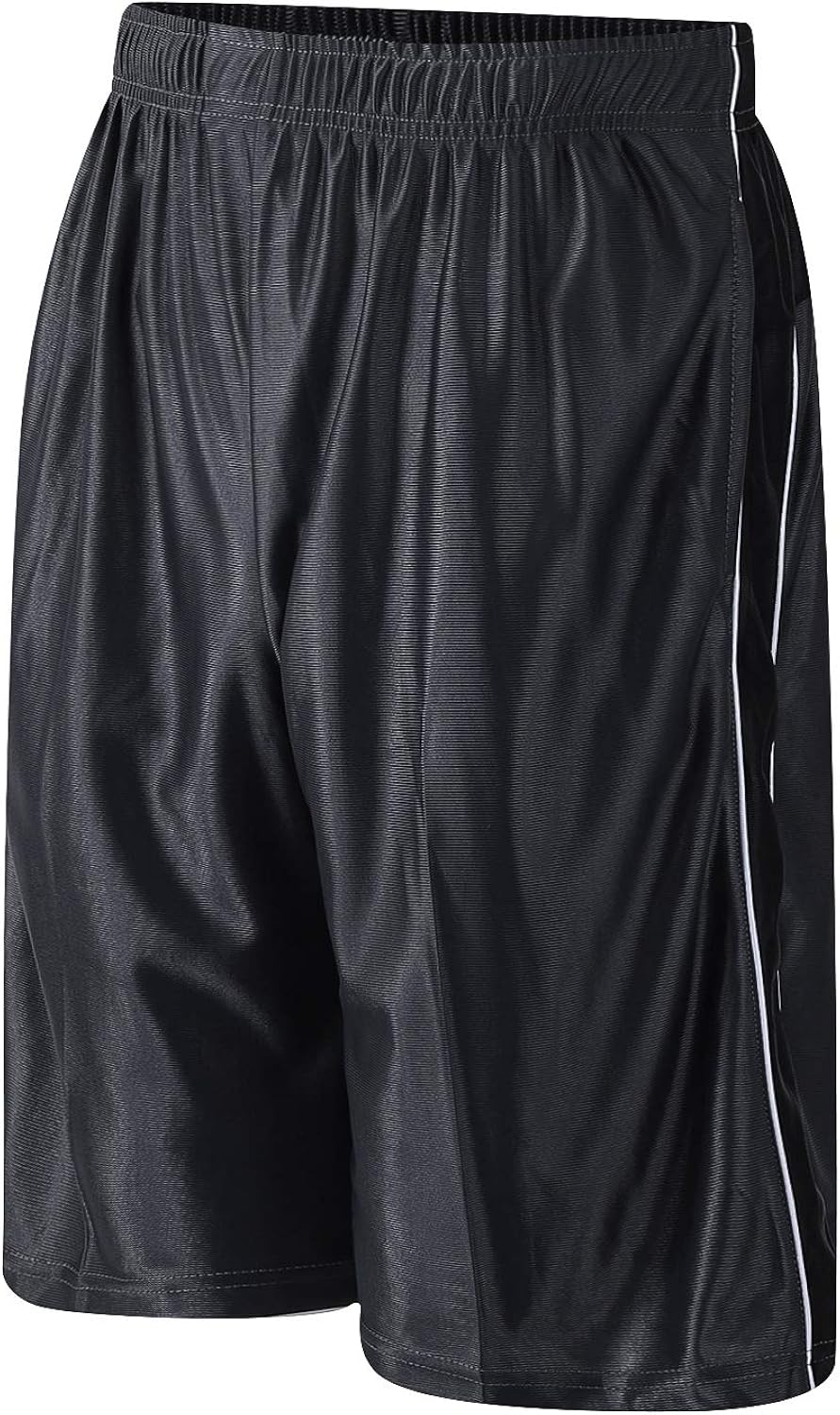 PTSports Men's 11'' Cool Basketball Shorts with Pockets Long Gym Athletic Shorts Running Quick-Dry Drawstring: Clothing