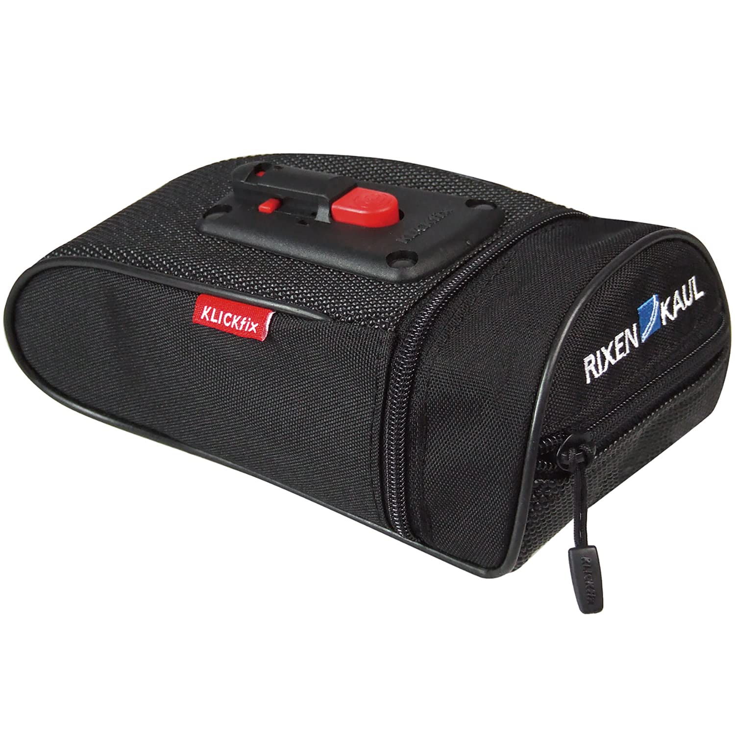 KlickFix 0297S Micro 15O Plus Bicycle Saddle Bag, Black, 19 x 9 x 7 cm