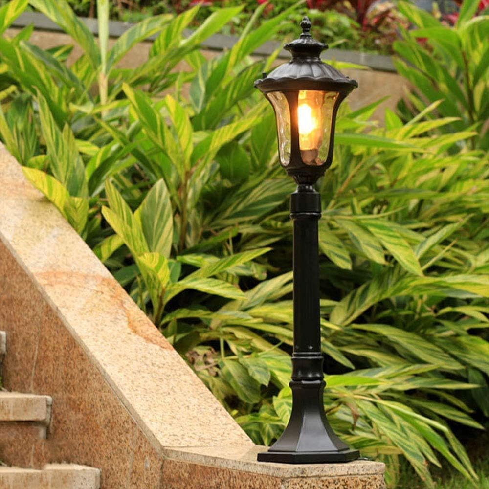 Clásico Antiguo E27 Lámpara de Pie Luz de Pedestal Al Aire Libre