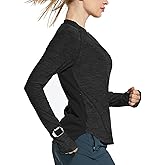 baleaf Women's Long Sleeve Running Shirts Quick Dry Lightweight Pullover Workout Tops Athletic T-Shirts Moisture Wicking
