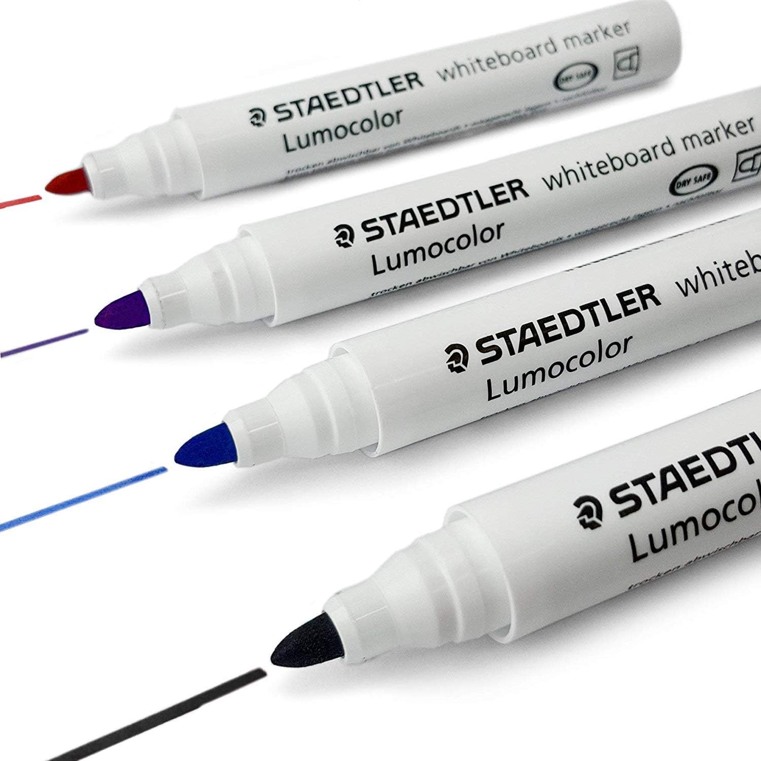 4 x Assorted Staedtler Lumocolor Whiteboard Marker Pens