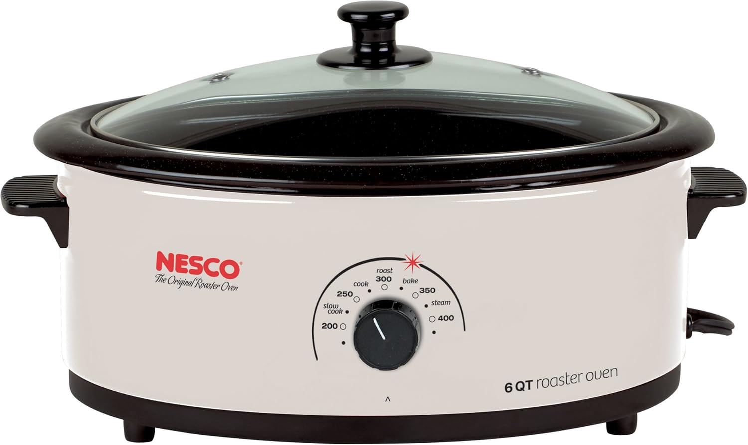Nesco 481614G30 6Quart Roaster Oven with Glass Lid NonStick