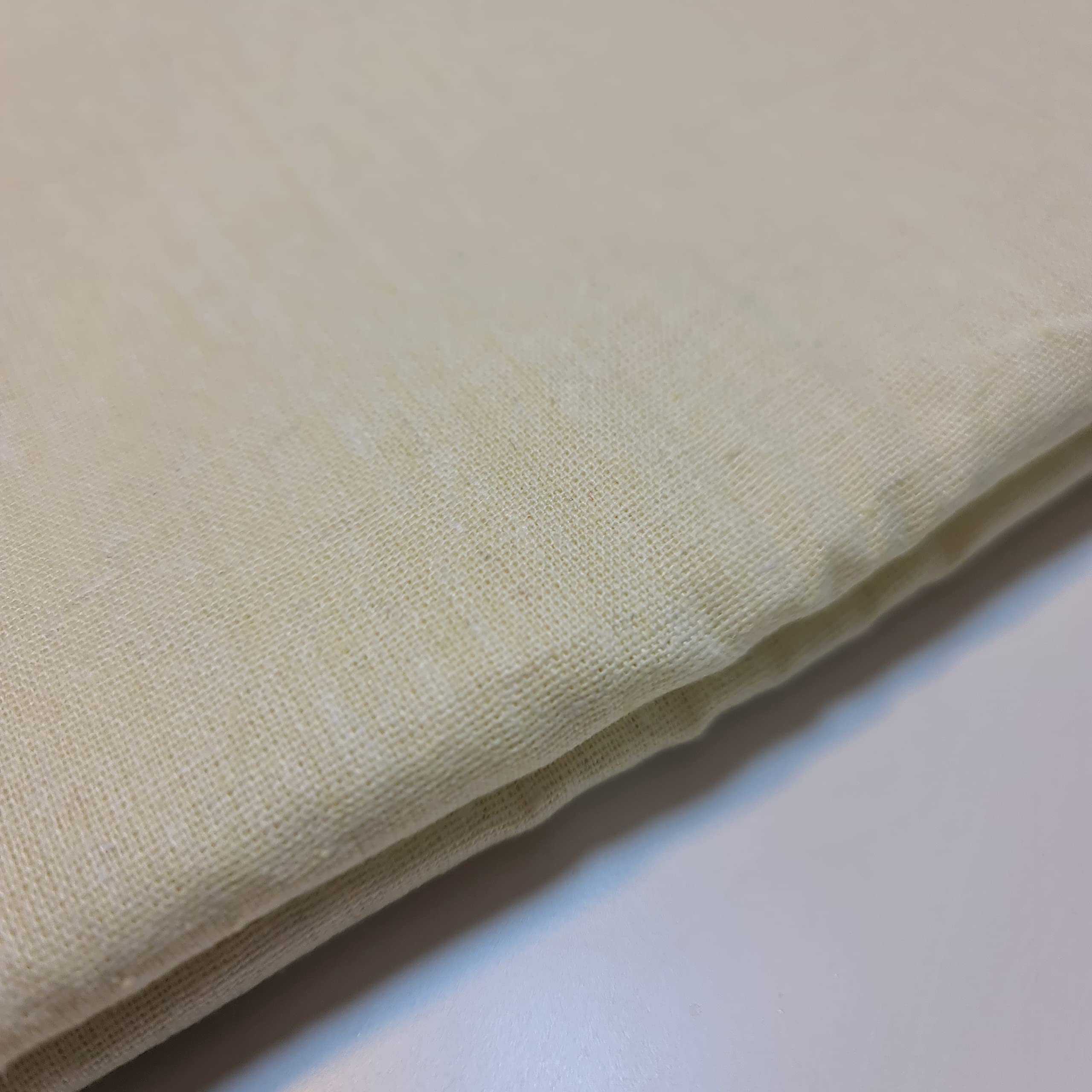 Cotton Calico Canvas Natural *New* 25 Color Craft Patchwork Fabric Material 58" (Lemon, 1 Meter)
