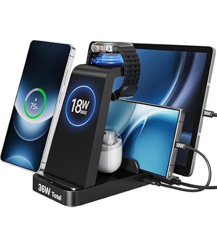 Amazon.com: Wireless Charger for iPhone - 5 in 1 Charging Station
