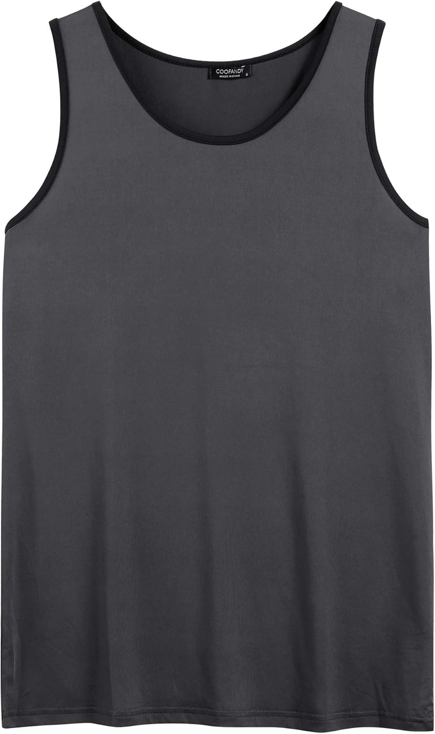 COOFANDY Men's 3 Pack Tank Tops Workout Gym Shirts Muscle Tee Bodybuilding Fitness Sleeveless T Shirts: Clothing