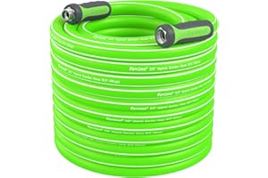 Fevone Garden Hose 105 ft, Heavy Duty Water Hose, Hybrid Polymer, Kink Resistance, Lightweight, Flexibility, Durability, Leak Free, Aluminum Fittings, 3/4" GHT, 5/8" ID, 600 PSI, Drinking Water Safe