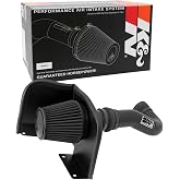 K&amp;N Cold Air Intake System: Dry-Flow Air Filter, Increase Performance &amp; Towing: Compatible with 2007-2008 Chevy/GMC/Cadillac Silverado, Suburban, Tahoe, Sierra, Yukon, Escalade, Avalanche, 71-3058