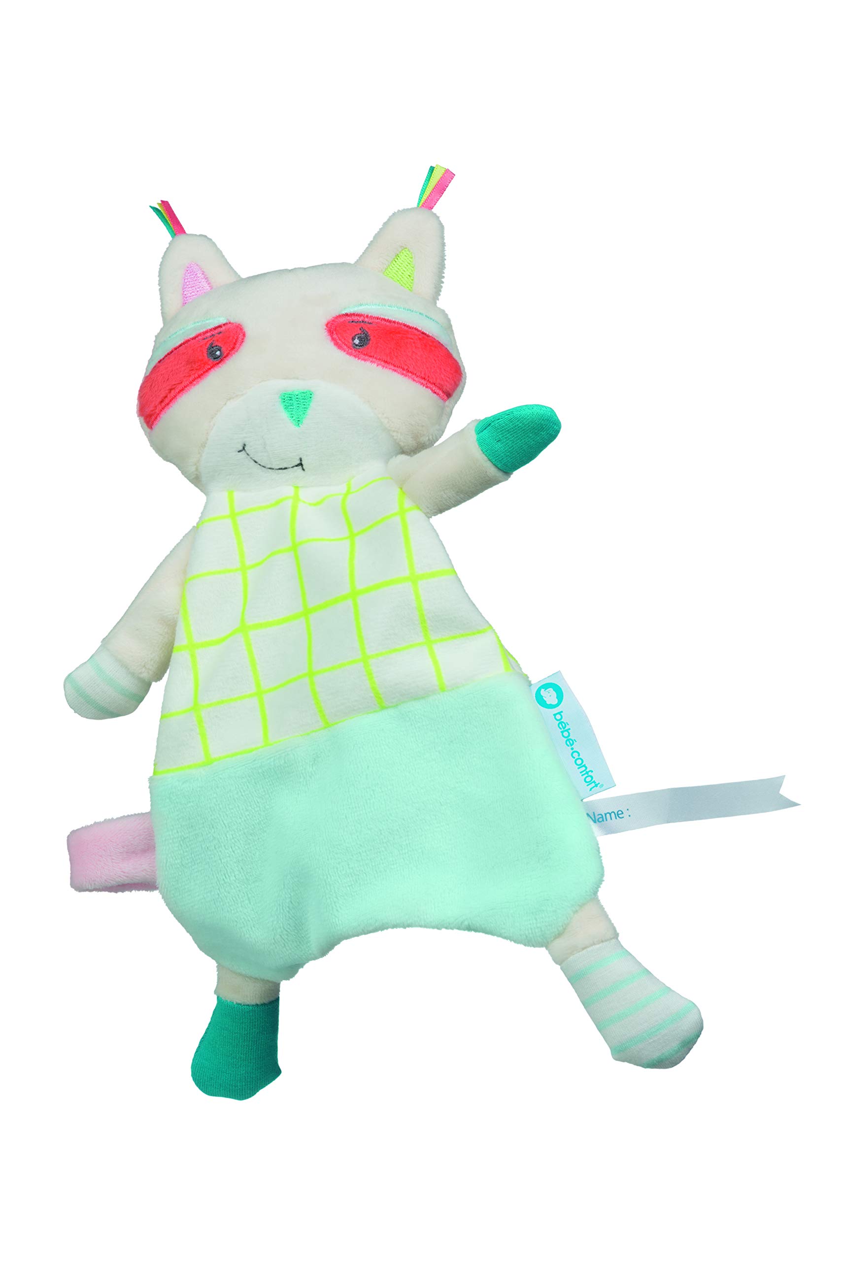 Bébé Confort Romeo The Raccoon Baby Comforter with Pacifier Chain