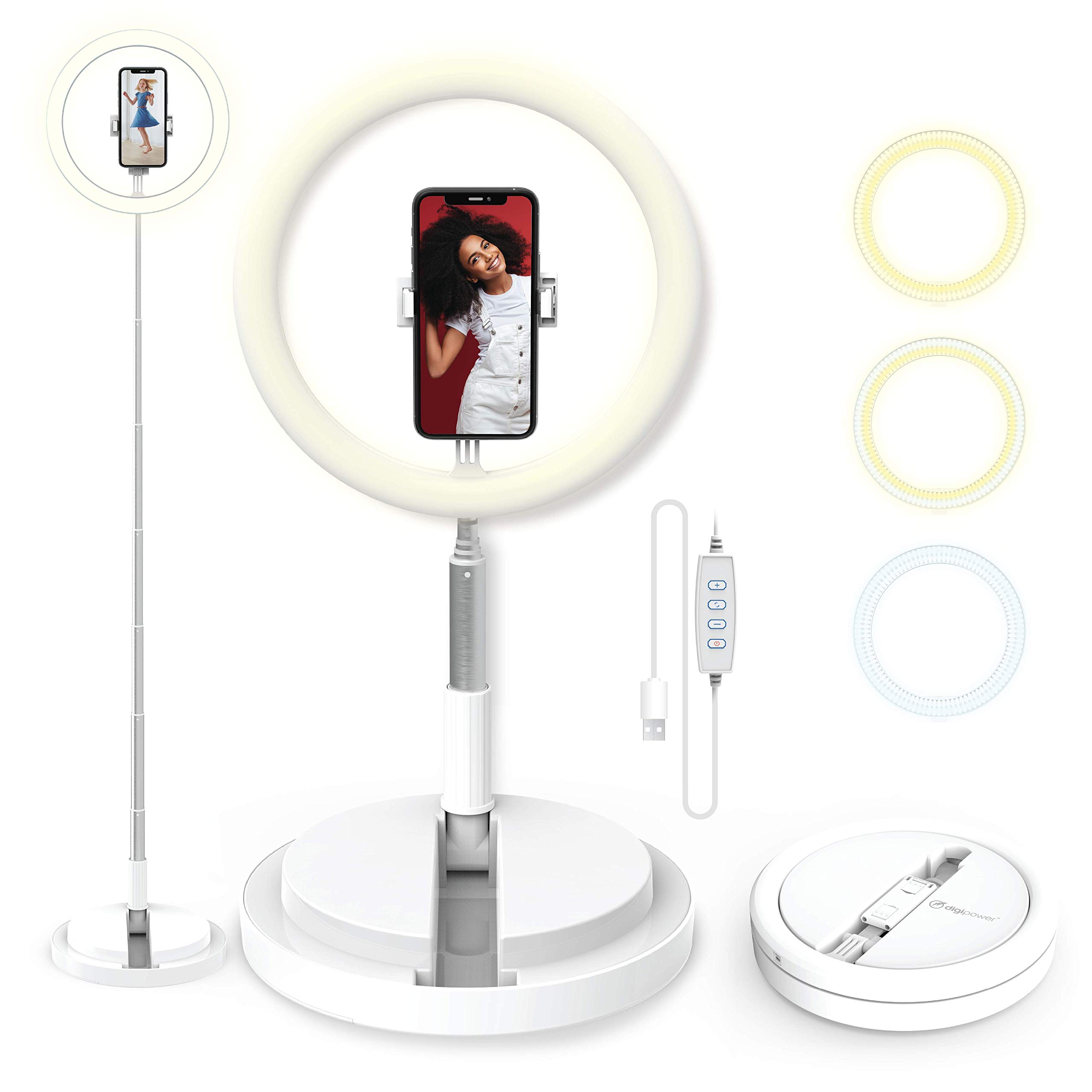 DigiPower foldable ring light