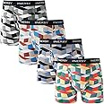 INNERSY Men's Mesh Boxer Briefs Cooling Breathable Sports Underwear W/Fly 4-Pack