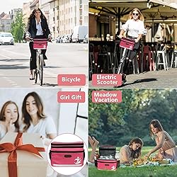 MeiMeSu Bike Handlebar Bag Waterproof Bike Basket