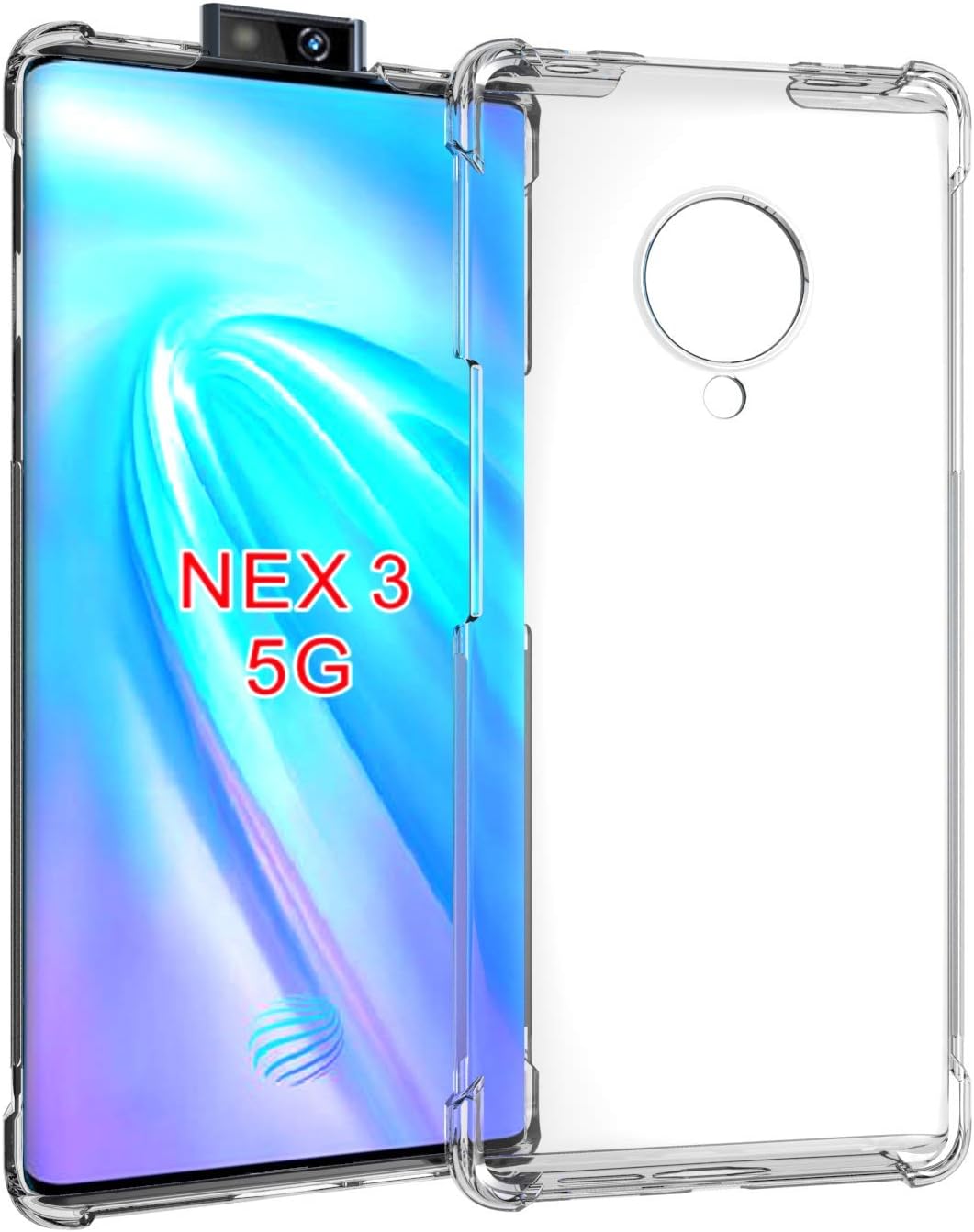 Botongda For Vivo NEX 3 Case,Slim Soft Shockproof Case Premium transparent soft TPU gel transparent flexible case for Vivo NEX 3 (Clear)