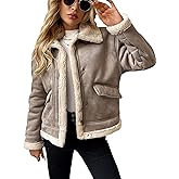LY VAREY LIN Winter Women Faux Leather Jacket Patchwork Fur Coat Moto Biker Zipper Sherpa Shacket