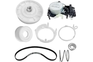 BIGHEAD W10913953 50SM21-1-221B W11481722 Washer Shift Actuator W10721967 Washer Pulley Clutch Kit & W10006384 Washer Drive Belt Replacement for Whirlpool Kenmore Maytag Washers Replaces PS10057144 W10006354