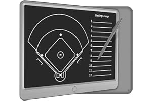 Wicue 15in LCD Electronic Basketball/Baseball/Soccer/Footbal/Hockey/Tennis Coach Board, Digital Strategy Tactic Marker Board with Stylus Pen for Sports Training, Education, Coach Gift