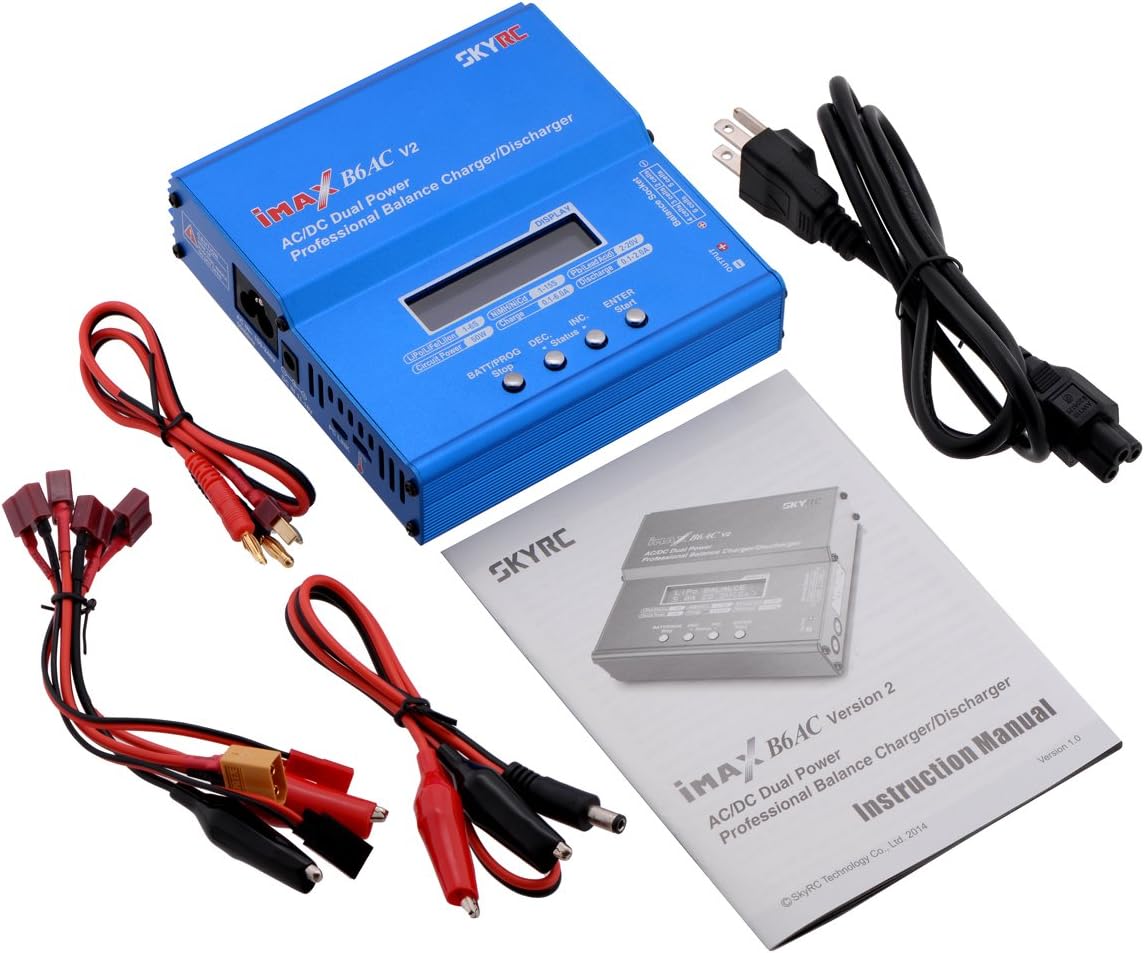 SKYRC B6 AC V2 50W LiPo LiFe LiIon NiMH NiCd Battery Charger Discharger: Toys & Games