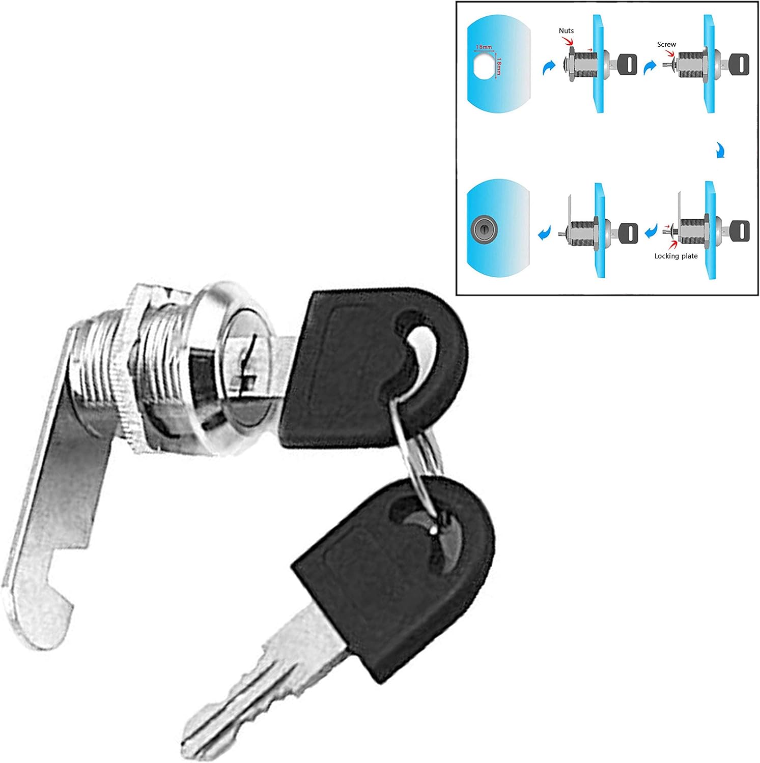 Cerraduras Cerrojo de Seguridad para Puerta de Armario Taquillas