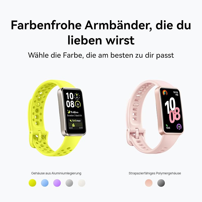 Band 10 Smartwatch, Fitness-Tracker, Schwarz