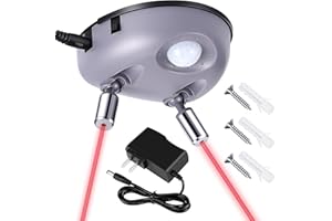 Dual Laser Garage Assist Parking Guide, Aid ABS Car Garage Parking Sensor, 360 Degree Adjustable Garage Parking Assist Laser 