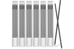 CARREUTY 36 Pcs 2.8mm Pencil Lead Refills for Carpenter Mark Pencils Solid Deep Hole Mechanical Construction-Pencil Replacements Study Leads for Architect Woodworking Marking Scribe Tools, Black