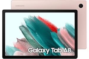 SAMSUNG Galaxy Tab A8 10.5” 32GB Android Tablet, LCD Screen, Kids Content, Smart Switch, Expandable Memory, Long Lasting Battery, Fast Charging, US Version, 2022, Pink Gold