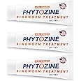 PHYTOZINE - Extra Strength Antifungal Ringworm Treatment Cream for Humans - Powerful Antifungal - Effective Adults & Kids Athlete's Foot Treatment with Tolnaftate & Natural Oils (3 Tubes, 1 oz Each)
