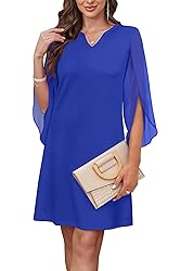 RUMIA Cocktail Dresses for Women Flutter 3/4 Sleeve