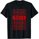 Red Blessed Red Graphic T-Shirt