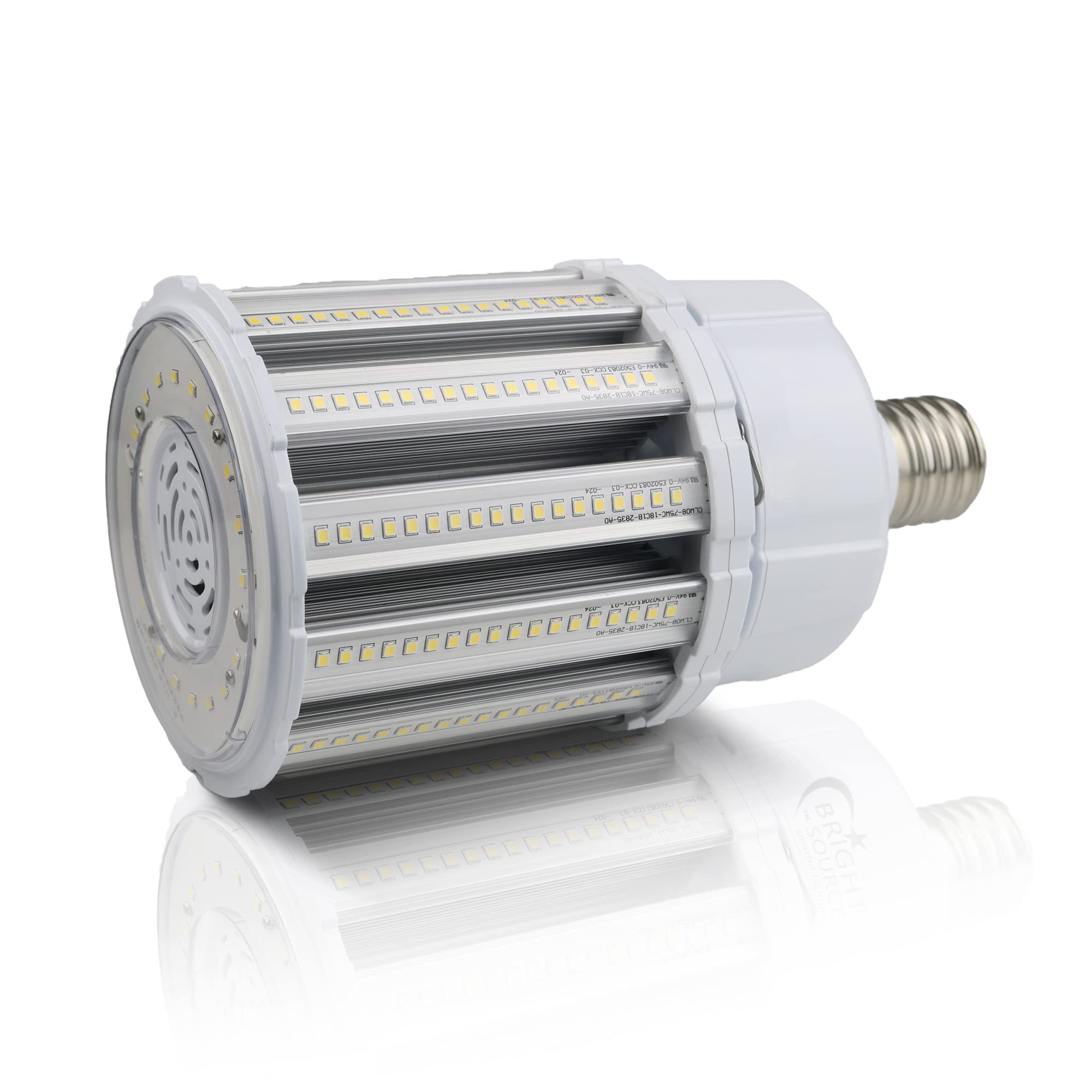 Bright Source LED Corn Light Bulb, E40, 80W, 10400lm, 360° Beam Angle, 6000K Daylight White, Replaces Metal Halide/Son/HID/HPS for Large Spaces/Street/Parking/Garage/Warehouse & Factory