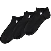 POLO RALPH LAUREN womens Super Soft Low Cut Socks - 3 Pair Pack - Reinforced Heel & Toe