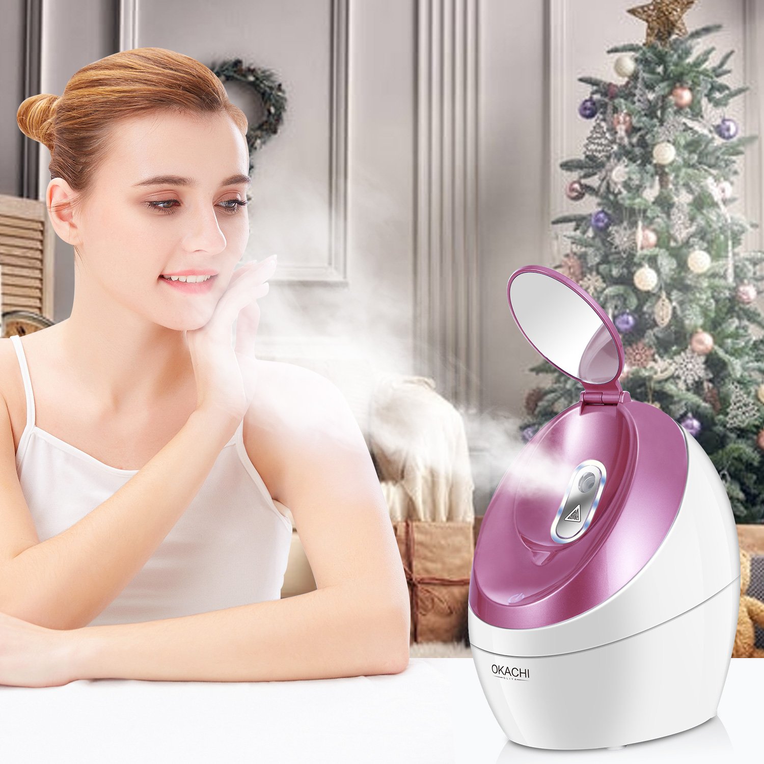 OKACHI GLIYA Portable Nano Facial Steamer For Acne Treatment Unclog Pores Face 601951169244 eBay