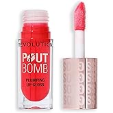 Revolution, Pout Bomb Plumping Lip Gloss, Buildable, High Shine for Hydrating, Plumping Finish, Buildable Color, Vegan & Crue