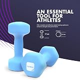KAYMAN Neoprene Dumbbell Pair 2kg Anti-Slip Grip Hex Edges Water-Resistant view 2