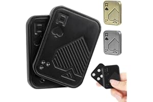 ITOKEY Fidget Toys Adults, Metal Magnetic Fidget Slider, EDC Poker Cards Fidget Toy, Sensory Desk Toys Fidget Clicker, Cool Gadgets for Anxiety and Stress, Unique Gifts for Men ADHD Adults Teens