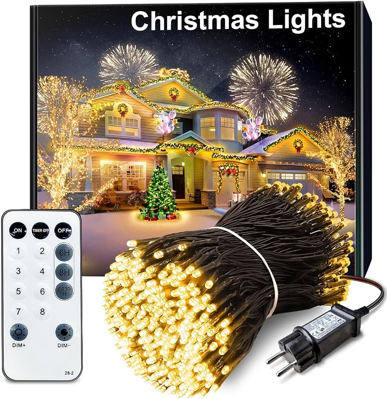 30M Lichterkette außen, 300 LED Lichterkette Weihnachtsbeleuchtung — Foto 1 von 8