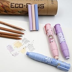 Cute Pencil Erasers, Kids Retractable Erasers with